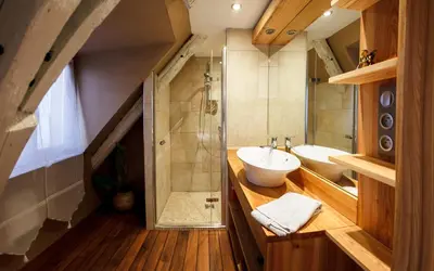 Salle de bains dans l'établissement Maison de la Fraternité