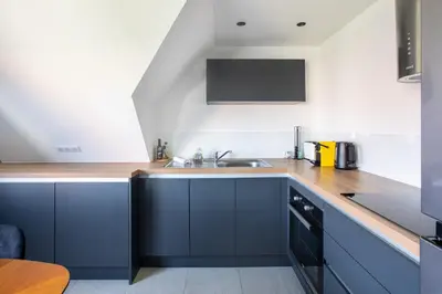 Cuisine ou kitchenette dans l'établissement Gite Spa L'Atelier Emile - Spa Privatif - 5 min COLMAR