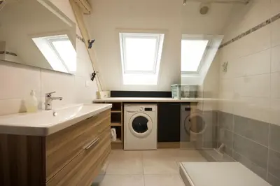 Salle de bains dans l'établissement Appartement Le Ch'ti Alsacien