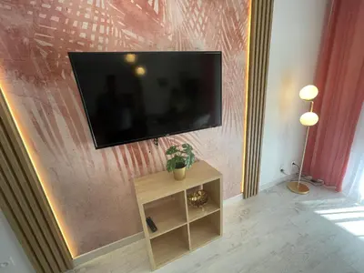 Télévision ou salle de divertissement dans l'établissement Le Grand DOLLFUS, 90m2 de charme au coeur de ville