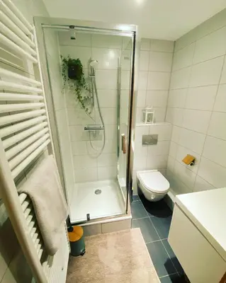 Salle de bains dans l'établissement La Silberrunz