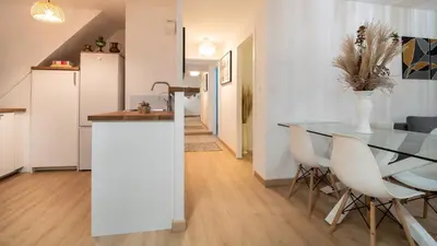 Cuisine ou kitchenette dans l'établissement Superbe appartement au coeur du Colmar