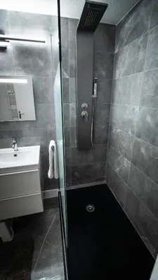 Salle de bains dans l'établissement Superbe appartement au coeur du Colmar