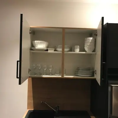 Cuisine ou kitchenette dans l'établissement Le Duplex