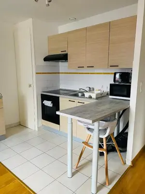 Cuisine ou kitchenette dans l'établissement Au pied de la Cathédrale