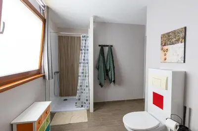 Salle de bains dans l'établissement Agréable maison à la campagne