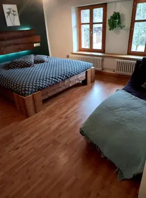 Un ou plusieurs lits dans un hébergement de l'établissement La Grande Ferme