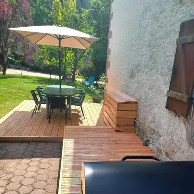 Jardin de l'établissement La Grande Ferme