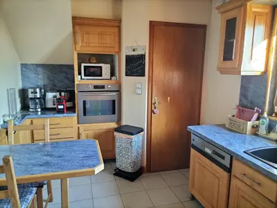 Cuisine ou kitchenette dans l'établissement Chalet La Grange de Madi