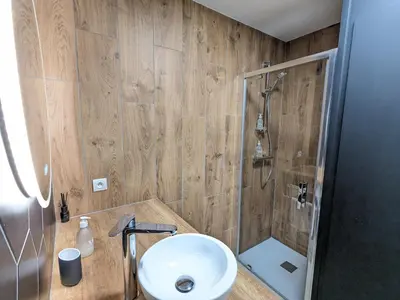 Salle de bains dans l'établissement Appartement Place de la Cath' avec Parking