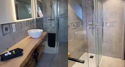 Salle de bains dans l'établissement Cosis Colmar - 2 Chambres - 4 Pers - Duplex - Parking - Wifi