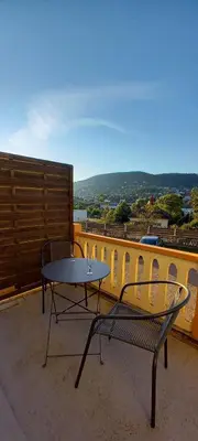 Vue générale sur la montagne ou vue sur la montagne depuis l'appartement