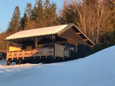 L'établissement Chalet neuf avec jacuzzi privé, vue imprenable sur Massif des Vosges en hiver