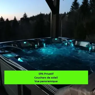 Chalet neuf avec jacuzzi privé