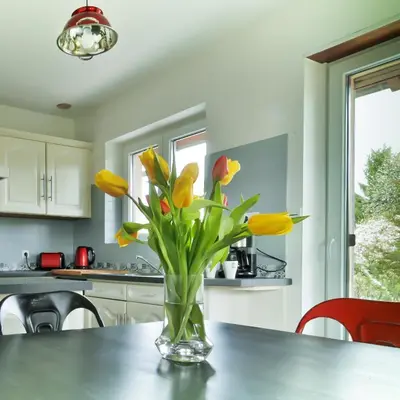 Cuisine ou kitchenette dans l'établissement COTTAGE-GITE COEUR DE SUNDGAU