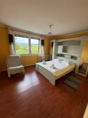 Un ou plusieurs lits dans un hébergement de l'établissement Le Point central - Terrasse - Proche de Colmar