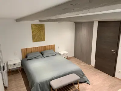 Un ou plusieurs lits dans un hébergement de l'établissement Gîte mon rêve à Scherwiller avec SPA sur la route des vins au coeur de l'alsace