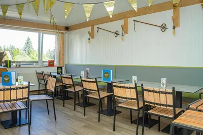 Coin salon dans l'établissement Maison familiale 3 chambres au calme dans la nature