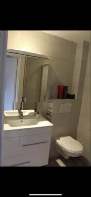 Salle de bains dans l'établissement Chez Ben et Maé