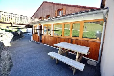 Balcon ou terrasse dans l'établissement Le saut du cerf