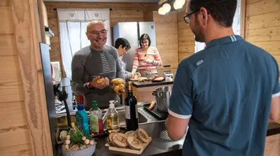 Nourriture dans la maison de vacances ou à proximité