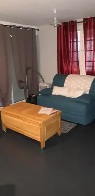 Coin salon dans l'établissement Loft dans les Vosges idéal 2 personnes