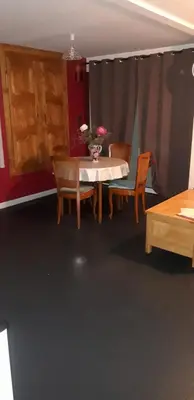 Coin salon dans l'établissement Loft dans les Vosges idéal 2 personnes