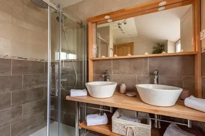Salle de bains dans l'établissement À la Vieille Faïence