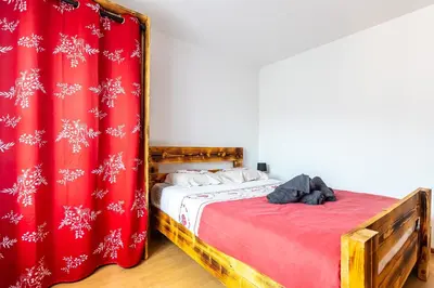 Un ou plusieurs lits dans un hébergement de l'établissement Gite de la voie verte gitesdes2vallees