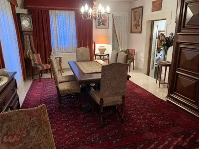 Coin salon dans l'établissement Gîte de l’Allaine