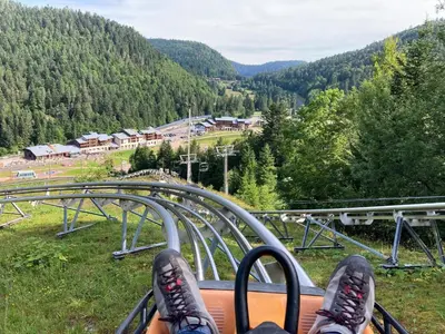 Vue générale sur la montagne ou vue sur la montagne depuis la maison de vacances