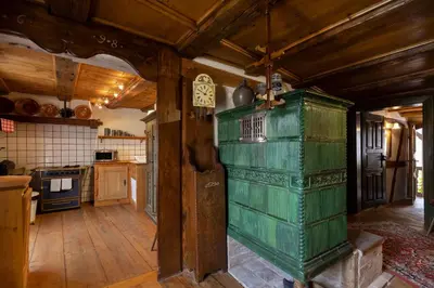 Cuisine ou kitchenette dans l'établissement ANNO 1698 Gîtes et Chambres d'Hôtes