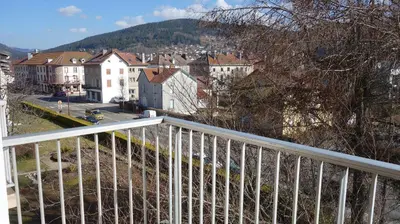 Vue générale sur la montagne ou vue sur la montagne depuis l'appartement