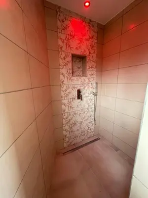 Salle de bains dans l'établissement Domaine Nature Cottage Vosges Spa