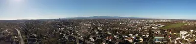 Vue générale sur la montagne ou vue sur la montagne depuis la villa