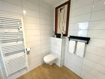 Salle de bains dans l'établissement Magnifique 2 pièces, tout équipé, terrasse privée