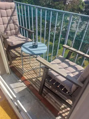 Balcon ou terrasse dans l'établissement JIYARA F3 PROCHE CENTRE Ville