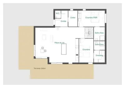 Plan de l'établissement Chalet Jersey