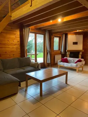 Coin salon dans l'établissement Chalet Aster 3 étoiles