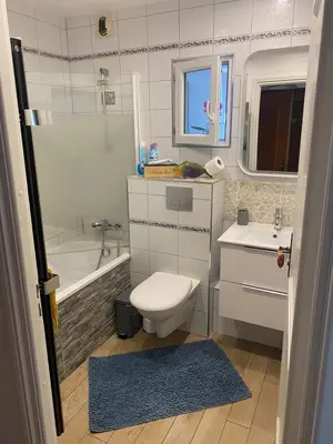 Salle de bains dans l'établissement GÎTE de la Ferme