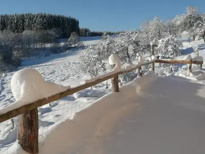 L'établissement Les Grandes Fontaines en hiver