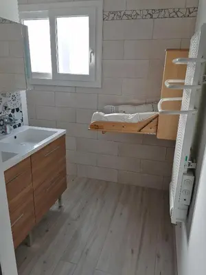Salle de bains dans l'établissement Le Petit Cabanon