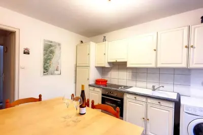 Cuisine ou kitchenette dans l'établissement Chez Romane - appartement avec parking