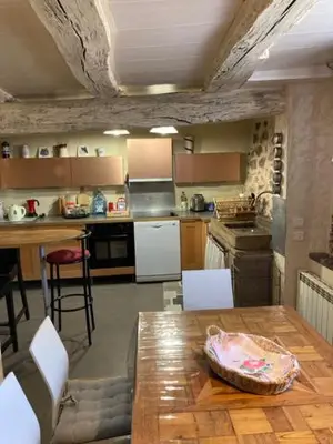 Cuisine ou kitchenette dans l'établissement Le cocon