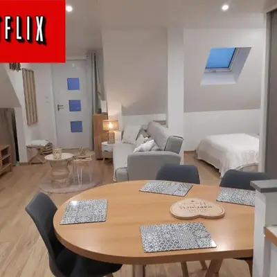 Studio cosy spacieux lumineux avec coin terrasse