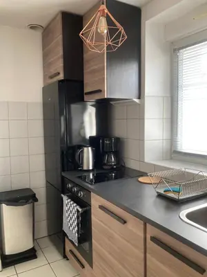 Cuisine ou kitchenette dans l'établissement SAMBA appartement de charme 5 pers, arrière cour, patio