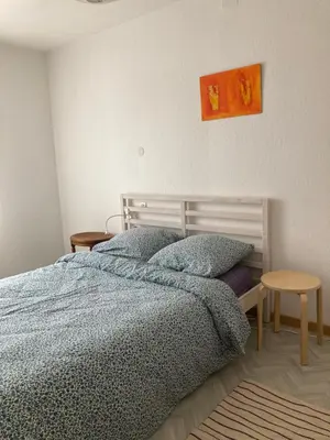 Un ou plusieurs lits dans un hébergement de l'établissement SAMBA appartement de charme 5 pers, arrière cour, patio