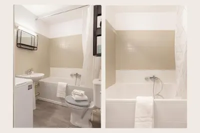 Salle de bains dans l'établissement Travel Homes - Grand Rue, Petite Venise - Compact & Cosy - Lit mural