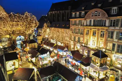 Vue générale sur Colmar ou vue de la ville depuis l'appartement