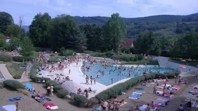 Piscine de l'établissement Cute house in Alsace ou située à proximité